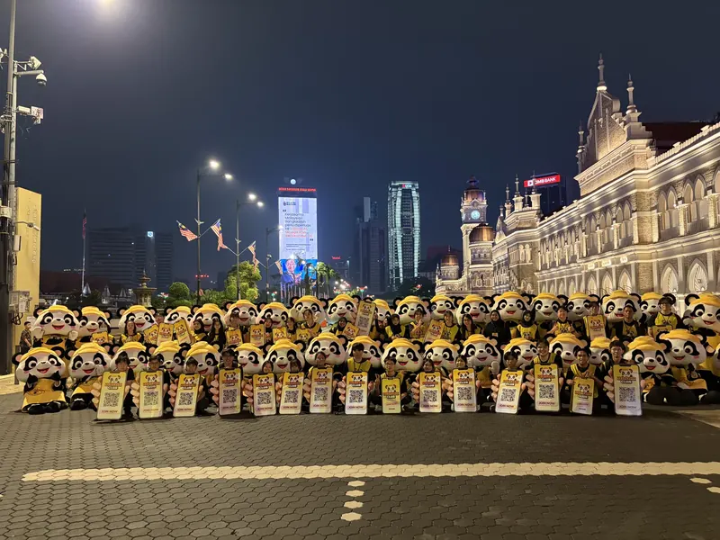The PANDAi team gathered at Dataran Merdeka, Kuala Lumpur, on the evening of 1 August 2026