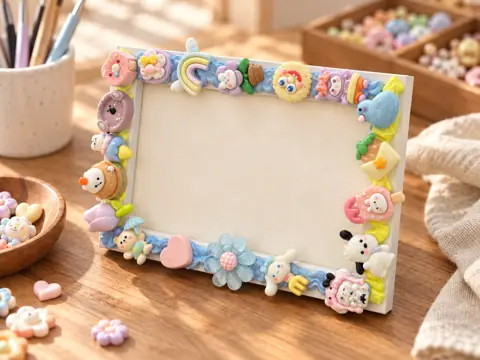 Cream photo frames workshop example
