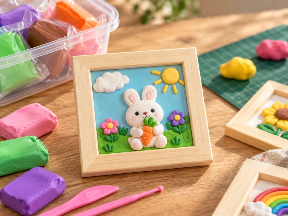 Air-clay art & frames workshop creation