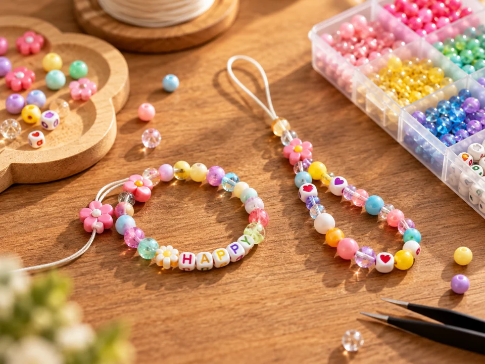 Beaded bracelets & phone straps workshop creation