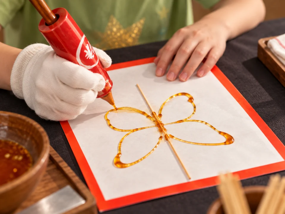 Chinese sugar painting workshop creation