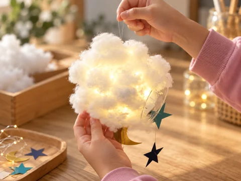 Cloud glow lamps workshop creation