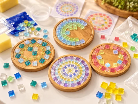 Mosaic coasters workshop creation