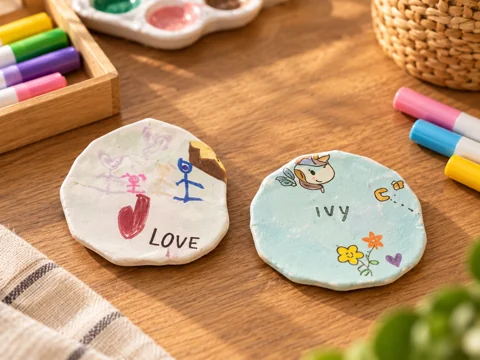 Decorated coasters workshop creation