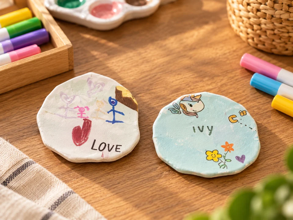 Decorated coasters workshop creation