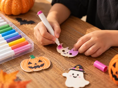 Halloween art workshop creation