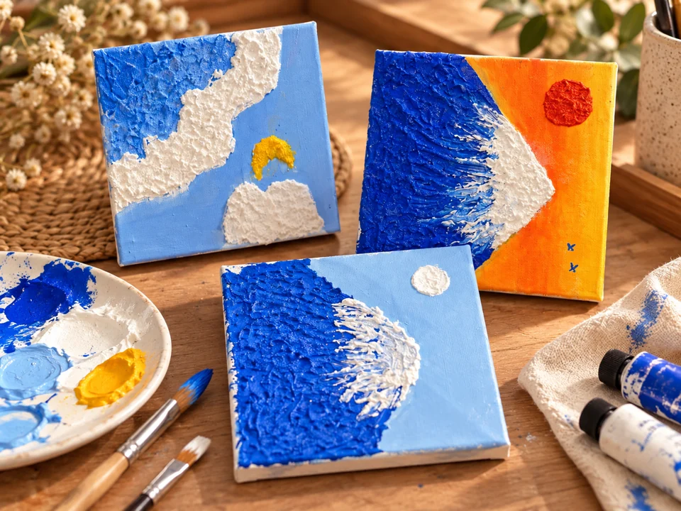 Mini texture painting workshop creation