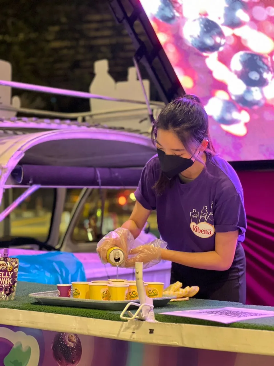 Ribena and CC Lemon festival activation