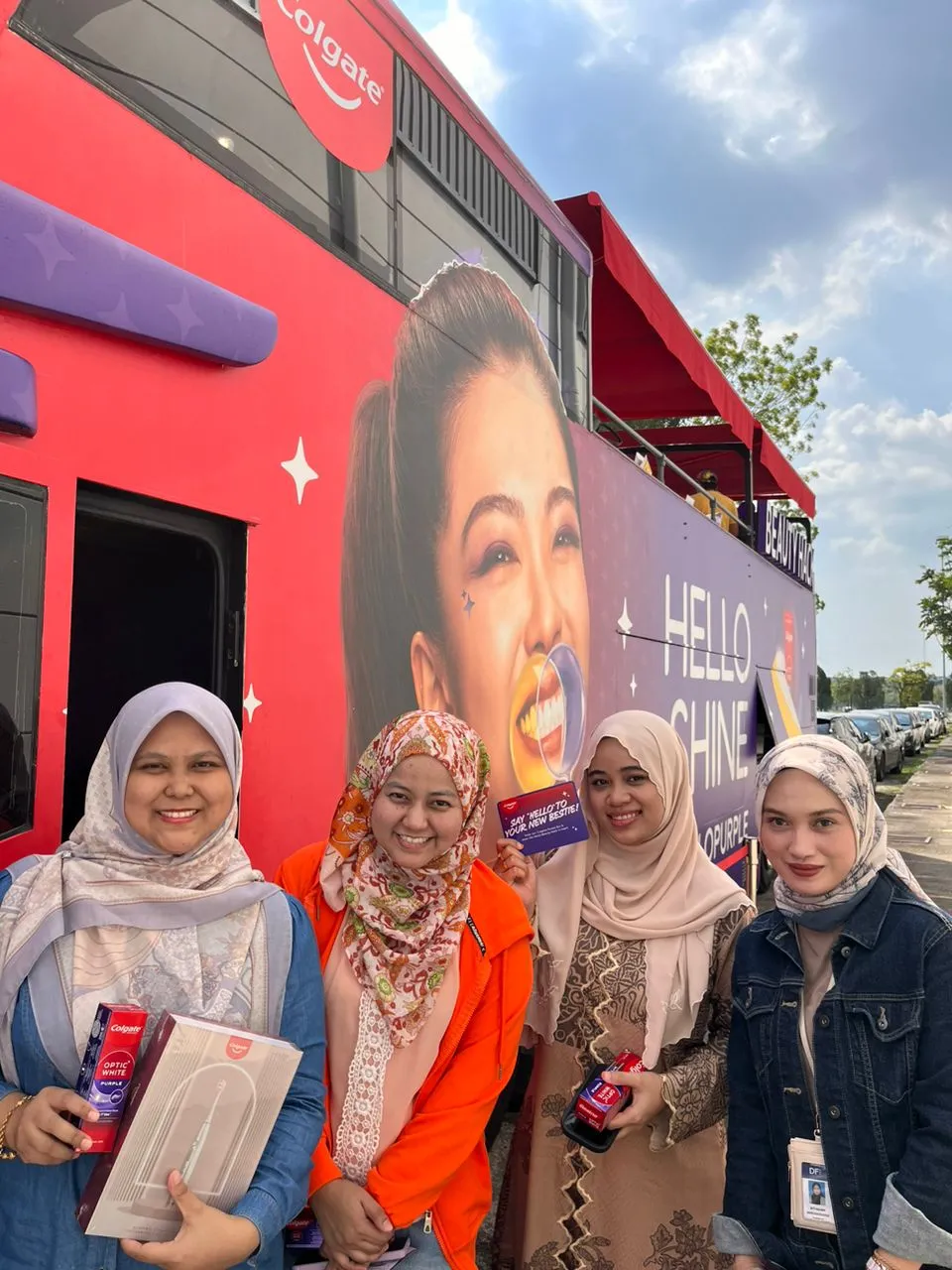 Colgate Purple Campaign roving bus activation