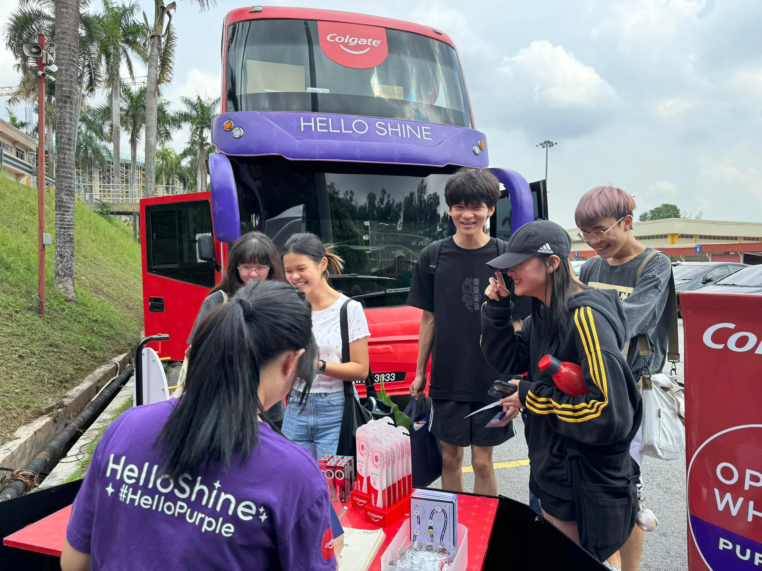 Colgate multi-format brand activation with roving bus by Baito Events