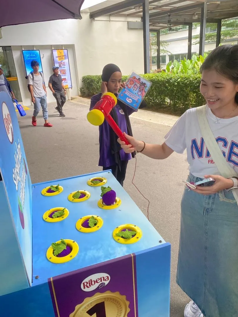 Ribena product sampling by Baito event staff