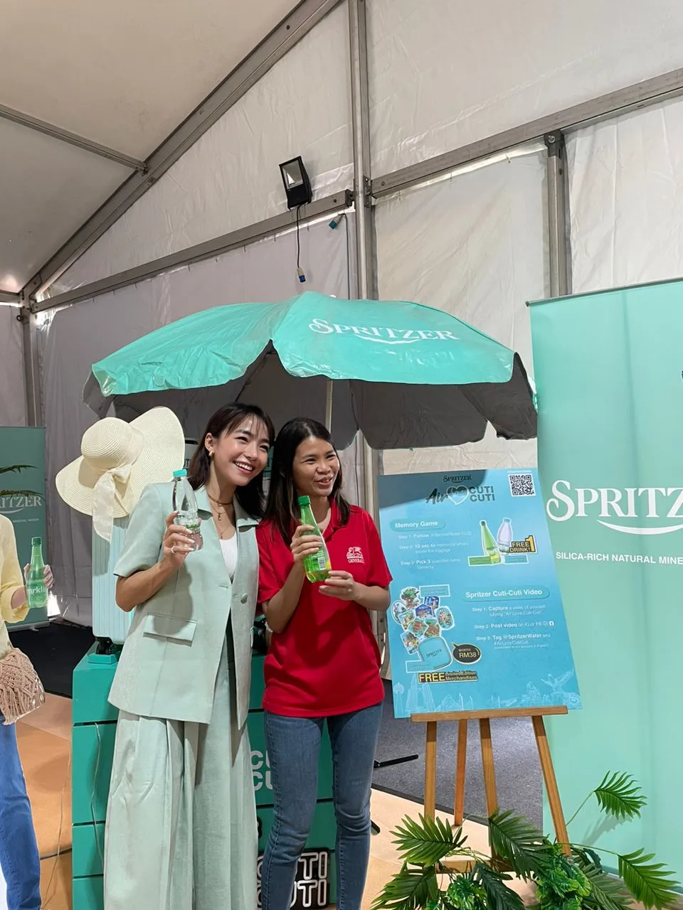 Spritzer sampling station at a Baito Events roadshow