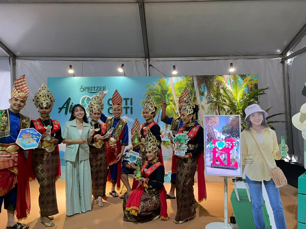 Spritzer roadshow booth setup by Baito Events