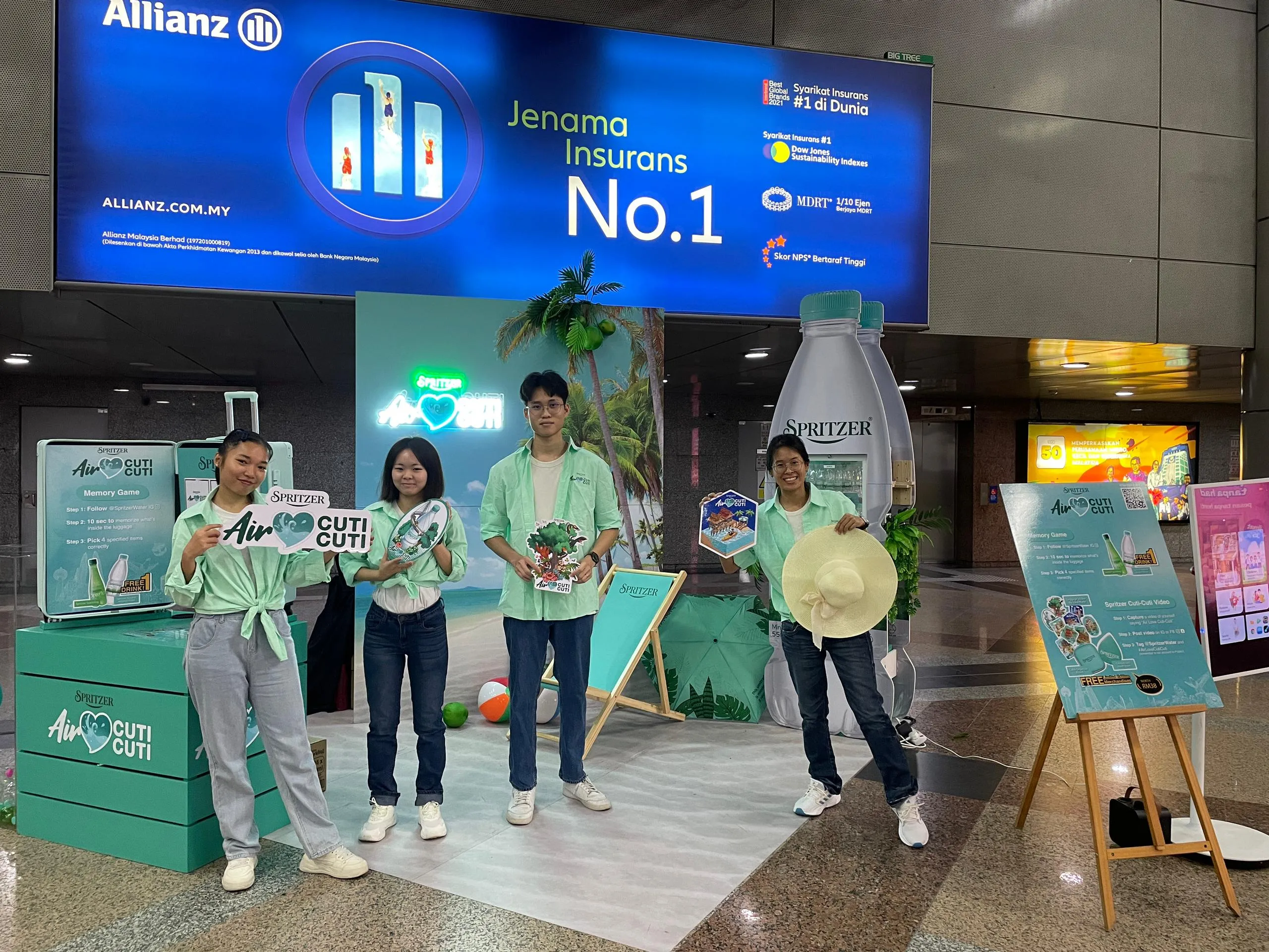 Spritzer nationwide sparkling water roadshow sampling station by Baito Events