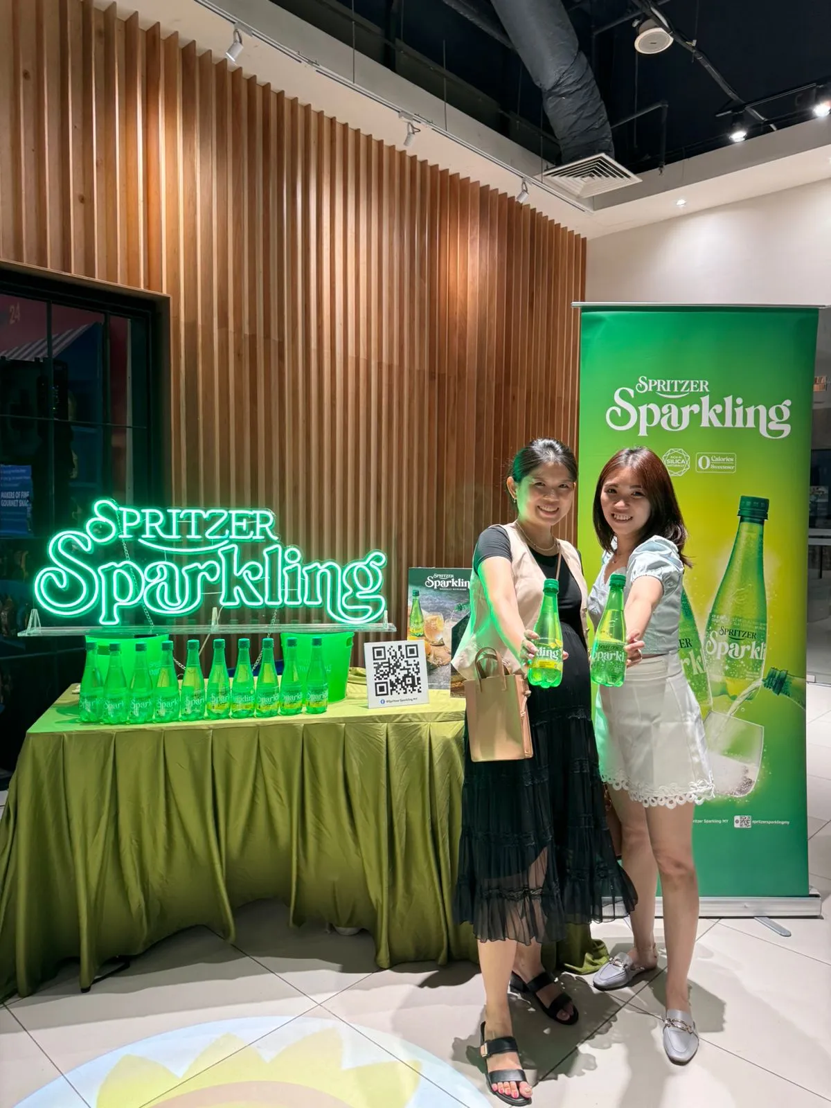 Spritzer product sampling by Baito Events team