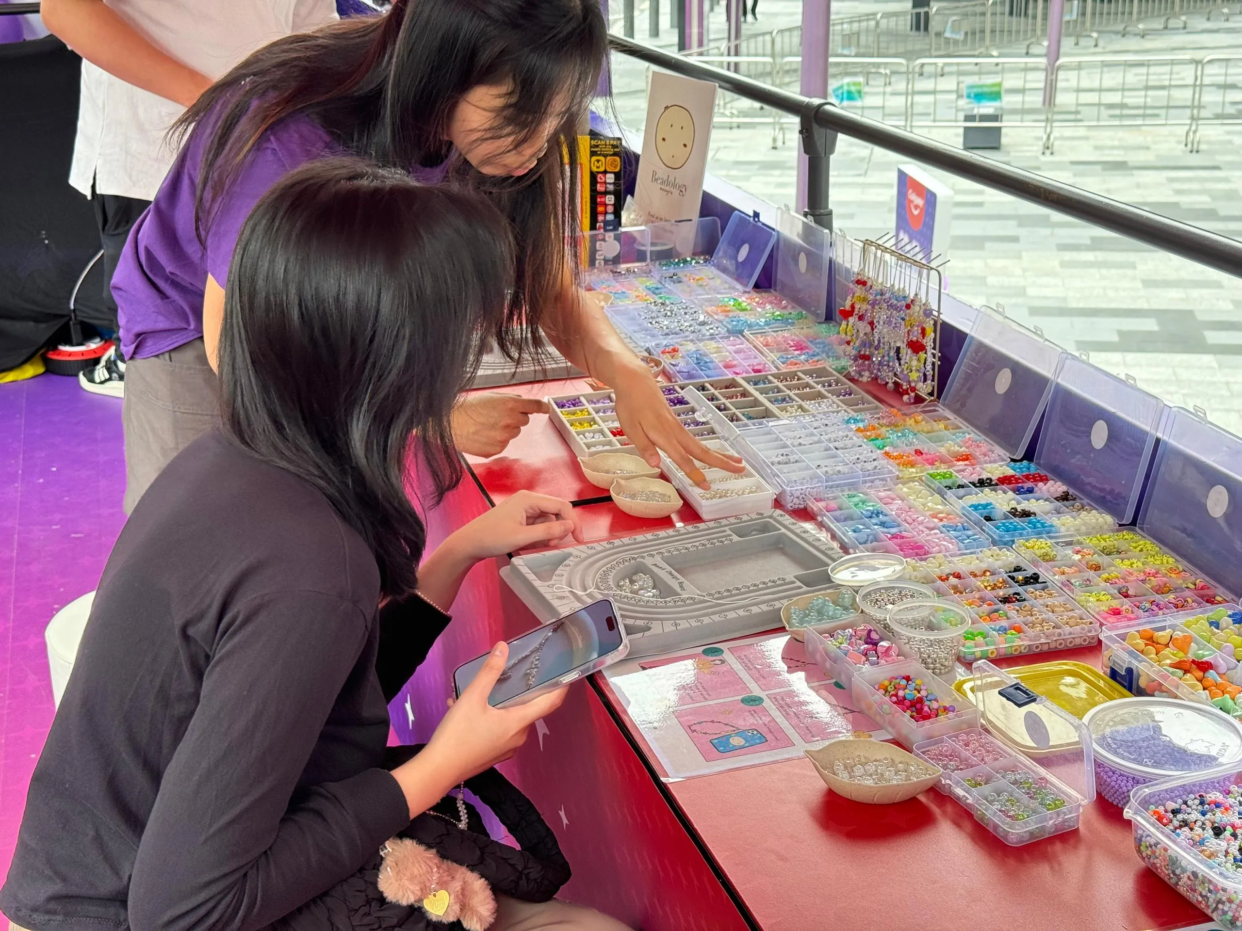 Colgate Phone Charm custom brand workshop at TRX Mall by Baito Events
