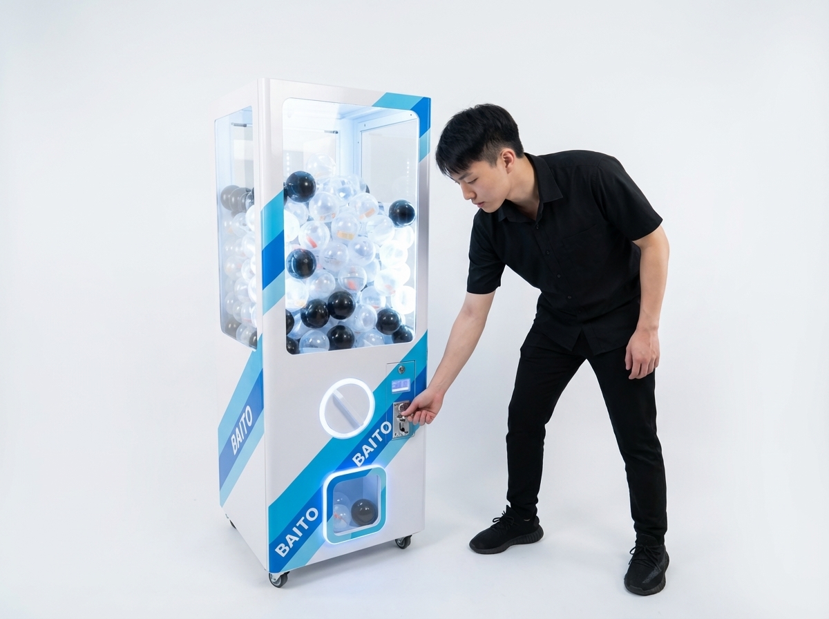 Gashapon Machine experience close-up at Malaysian event